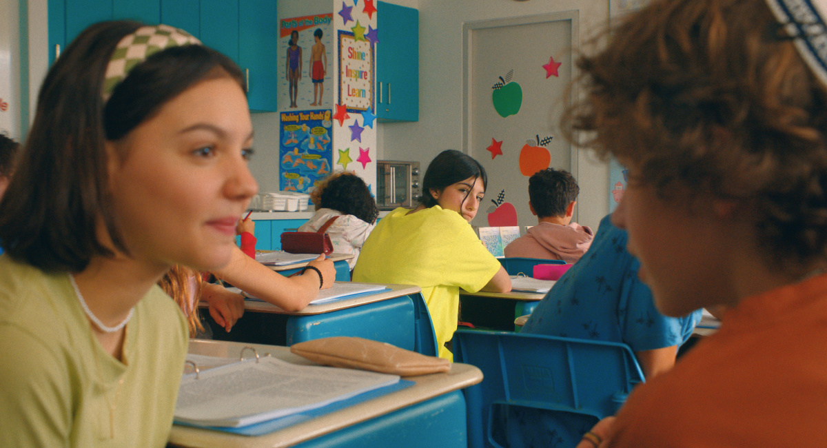 Samantha Lorraine as Lydia Rodriguez Katz, Sunny Sandler as Stacy Friedman and Dylan Hoffman as Andy Goldfarb in 'You Are So Not Invited To My Bat Mitzvah.'