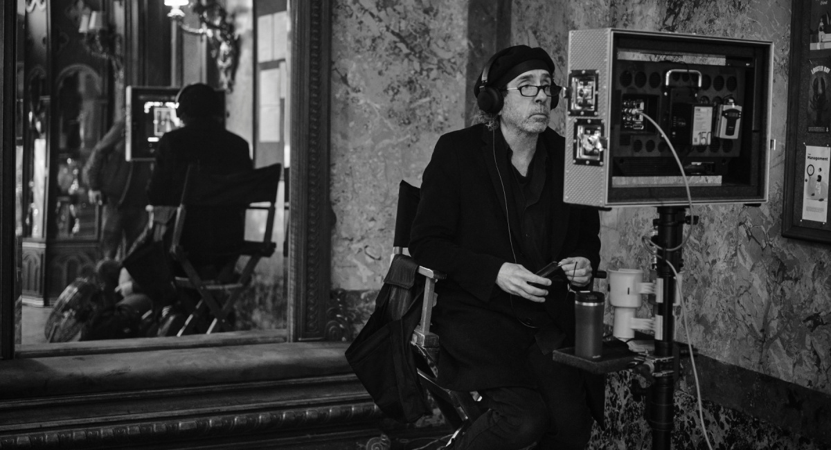Director Tim Burton in 'Wednesday.'