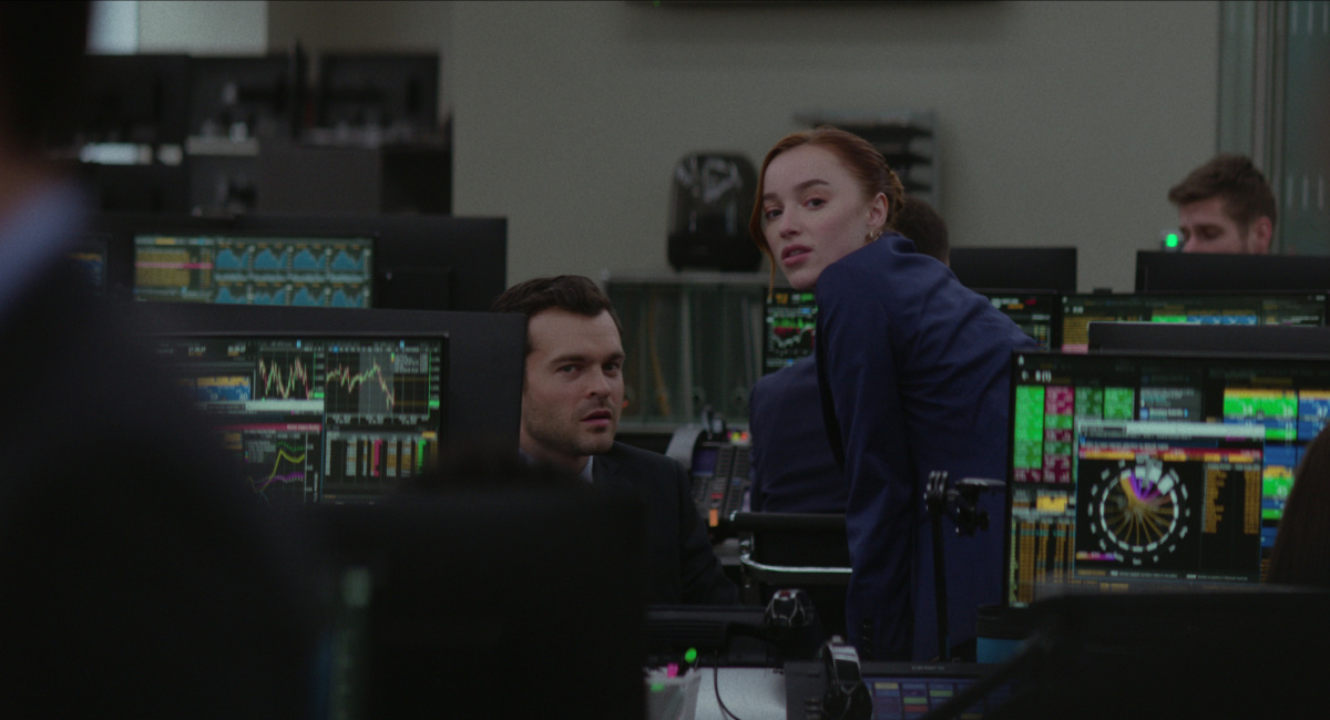 Alden Ehrenreich as Luke and Phoebe Dynevor as Emily in 'Fair Play.'