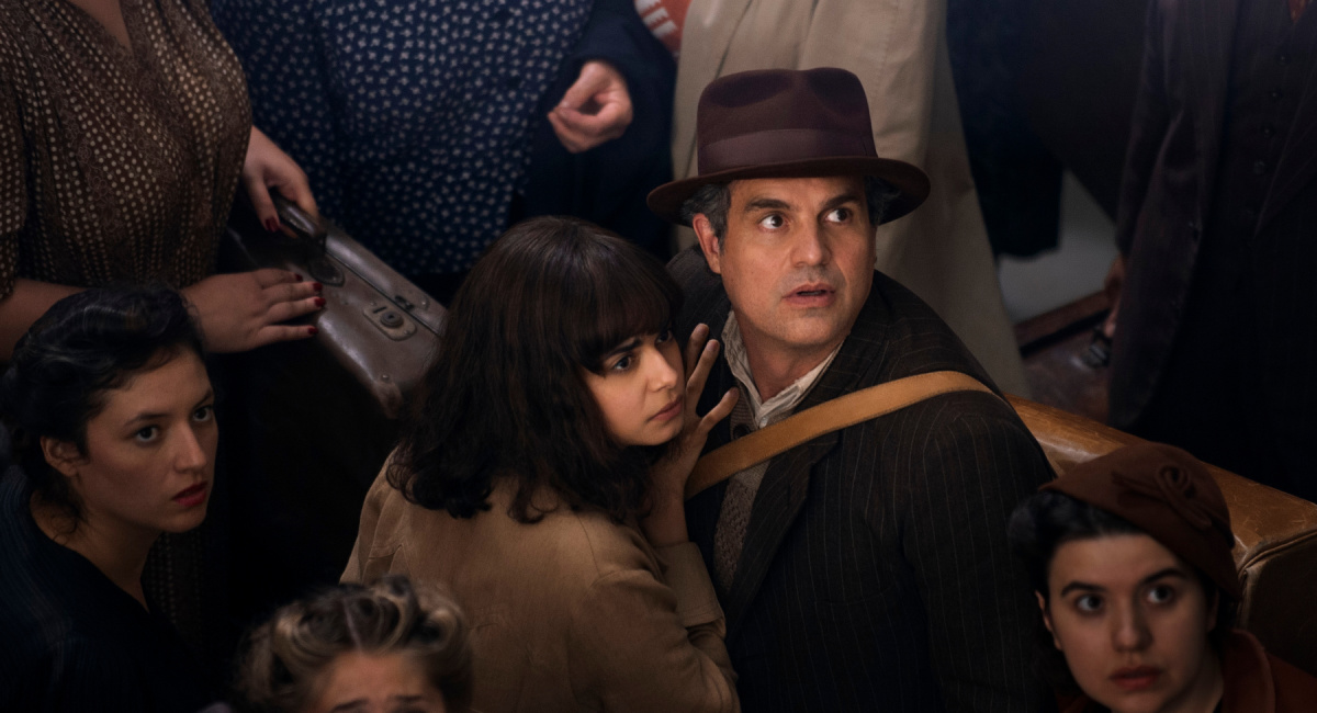 Aria Mia Loberti as Marie-Laure, Mark Ruffalo as Daniel LeBlanc in 'All the Light We Cannot See'.