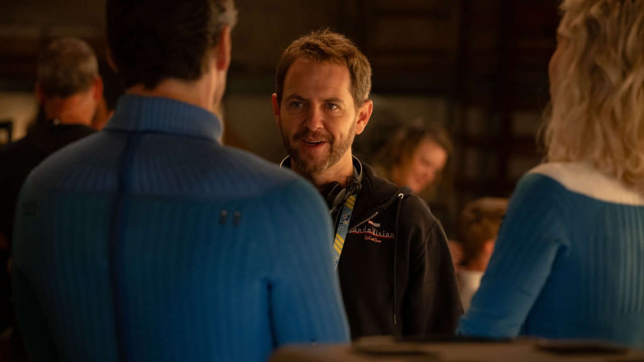 Director Matt Shakman on the set of 20th Century Studios/Marvel Studios' 'The Fantastic Four: First Steps'. Photo by Jay Maidment. © 2025 20th Century Studios / © and ™ 2025 Marvel.