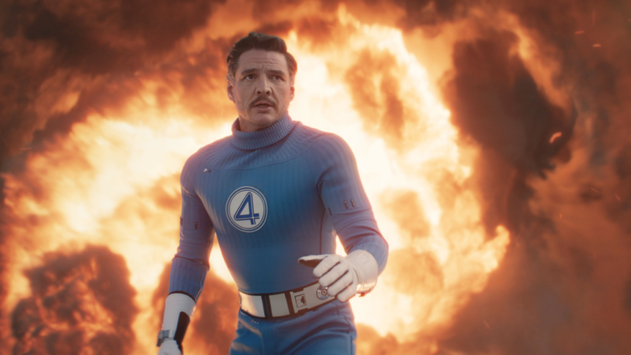 Pedro Pascal as Reed Richards/Mister Fantastic in 20th Century Studios/Marvel Studios' 'The Fantastic Four: First Steps'. Photo by Jay Maidment. © 2025 20th Century Studios / © and ™ 2025 Marvel.