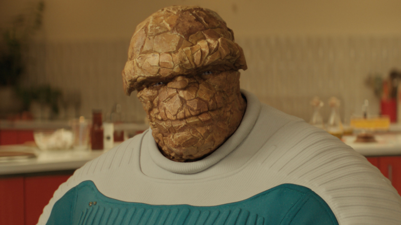 Ebon Moss-Bachrach as Ben Grimm/The Thing in 20th Century Studios/Marvel Studios' 'The Fantastic Four: First Steps'. Photo by Jay Maidment. © 2025 20th Century Studios / © and ™ 2025 Marvel.