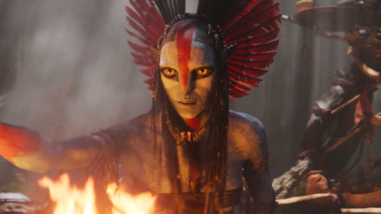 Varang (Oona Chaplin) in 20th Century Studios' 'Avatar: Fire and Ash'. Photo courtesy of 20th Century Studios. © 2025 20th Century Studios. All Rights Reserved.